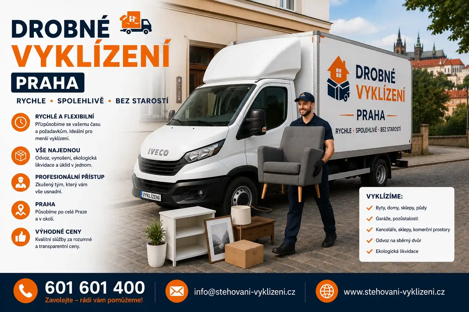 Drobné vyklízení Praha