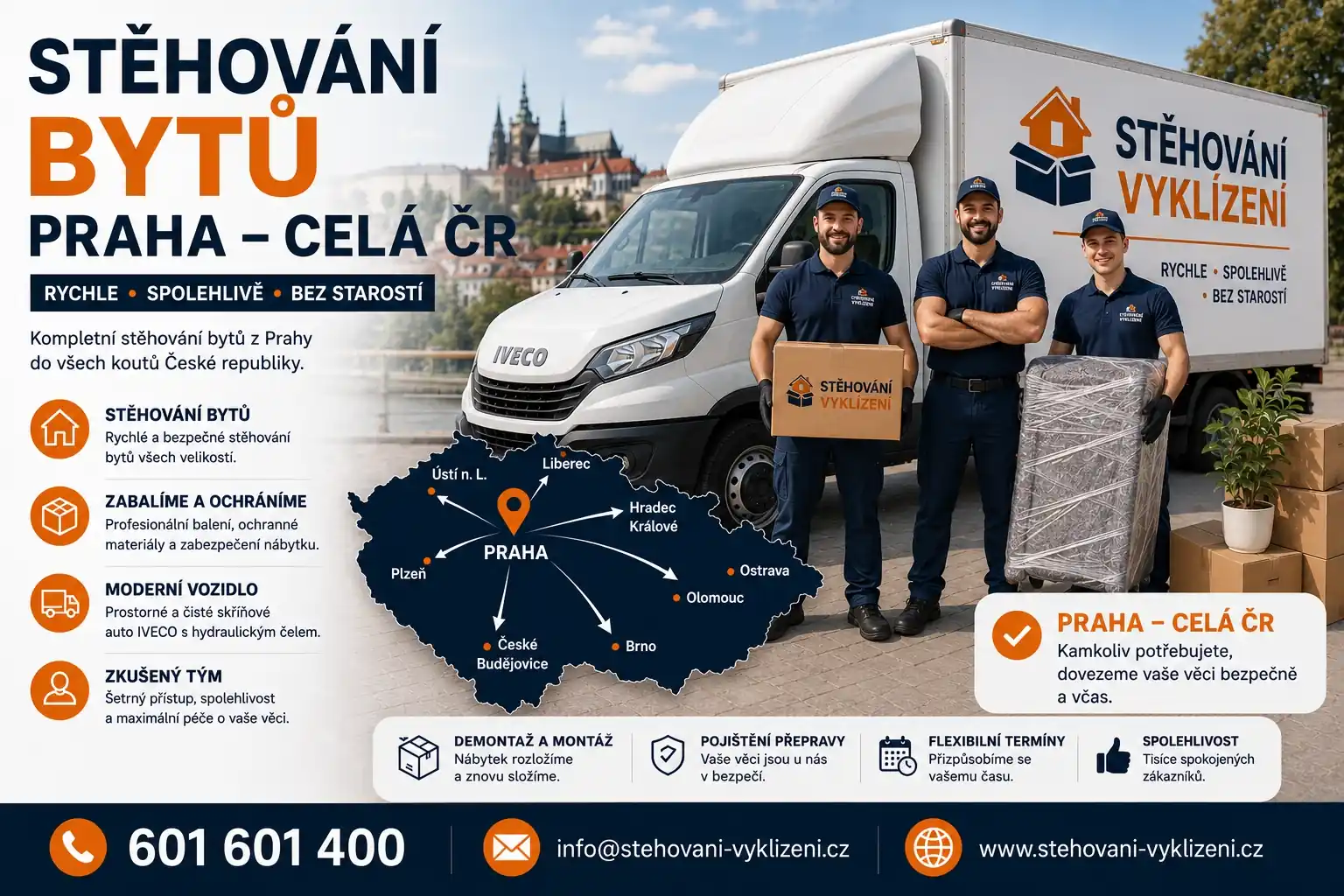 Stěhování bytů Praha