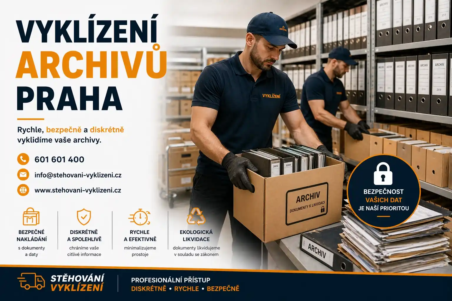 Vyklízení archivů Praha