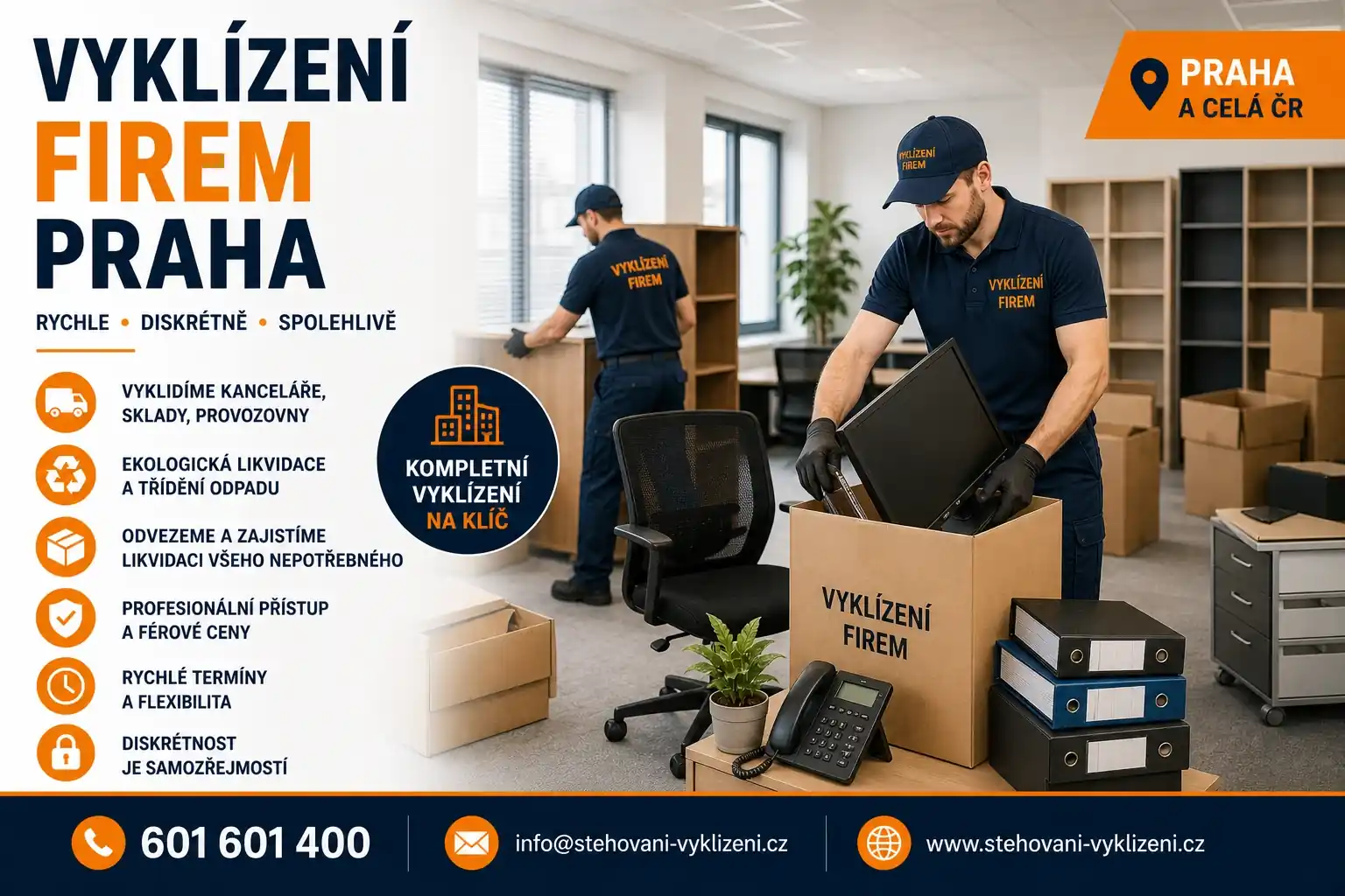 Vyklízení firem Praha